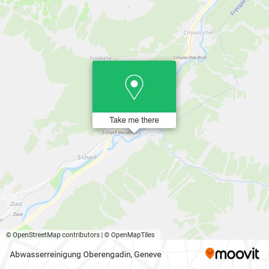 Abwasserreinigung Oberengadin map