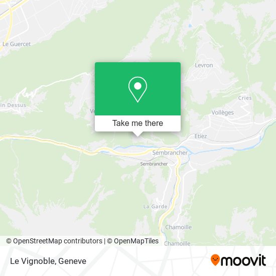 Le Vignoble map