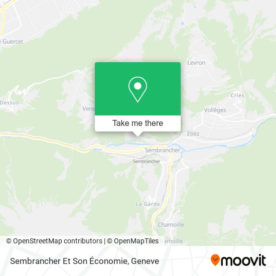 Sembrancher Et Son Économie map