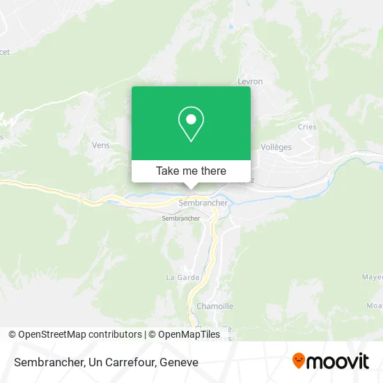 Sembrancher, Un Carrefour map
