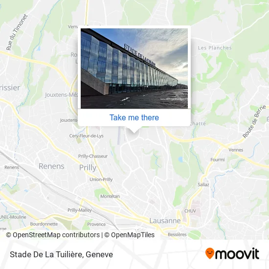 Stade De La Tuilière map