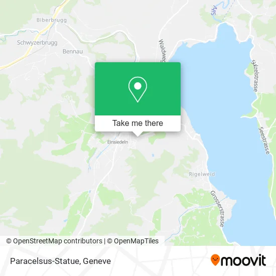 Paracelsus-Statue map