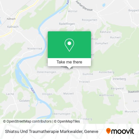 Shiatsu Und Traumatherapie Markwalder map
