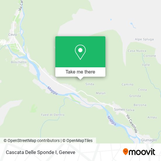 Cascata Delle Sponde I map