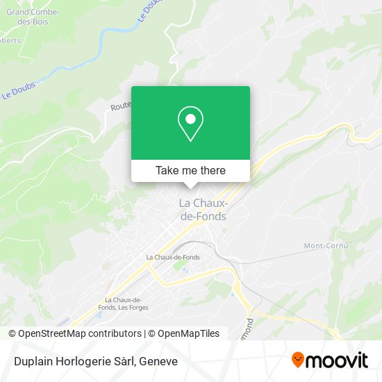 Duplain Horlogerie Sàrl map
