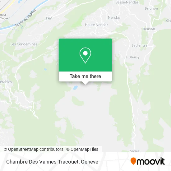 Chambre Des Vannes Tracouet map