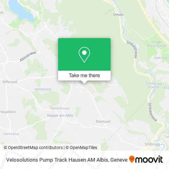 Velosolutions Pump Track Hausen AM Albis map