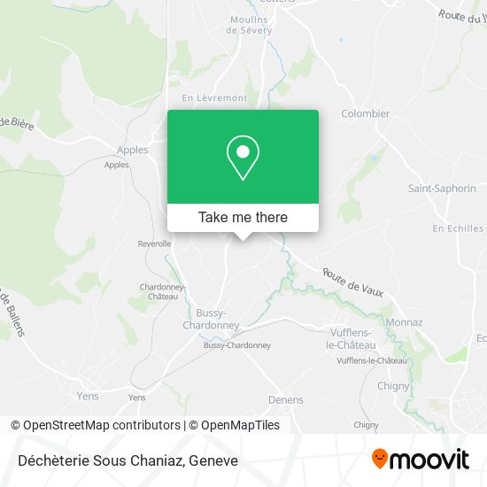 Déchèterie Sous Chaniaz map