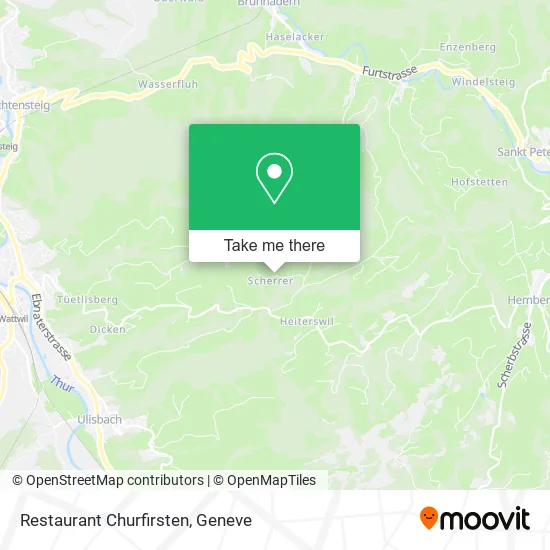 Restaurant Churfirsten map