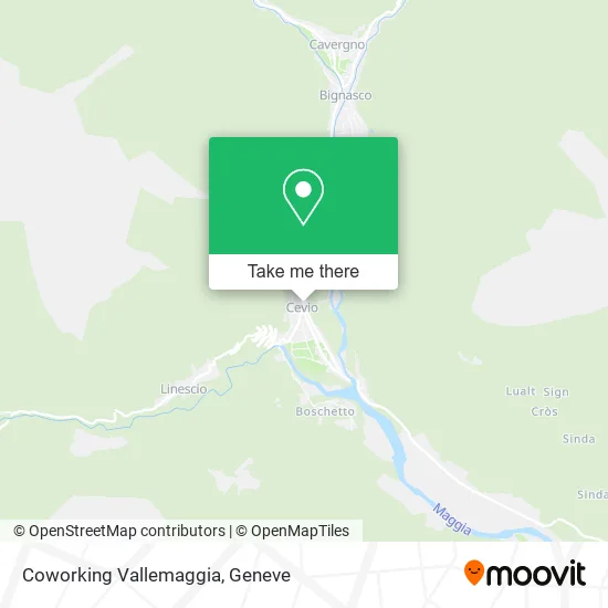 Coworking Vallemaggia map