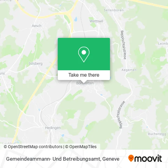 Gemeindeammann- Und Betreibungsamt map