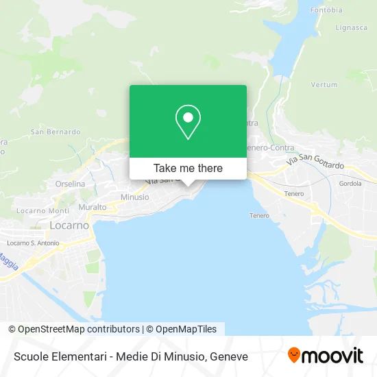 Scuole Elementari - Medie Di Minusio map