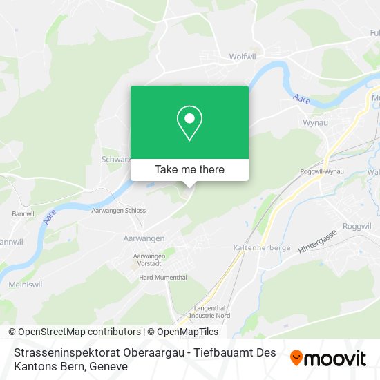 Strasseninspektorat Oberaargau - Tiefbauamt Des Kantons Bern plan