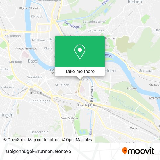 Galgenhügel-Brunnen map