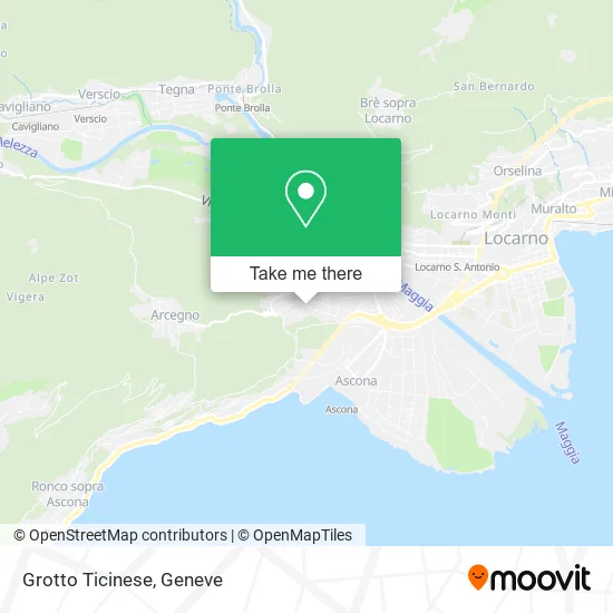 Grotto Ticinese map