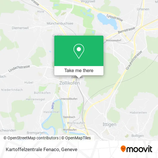 Kartoffelzentrale Fenaco map