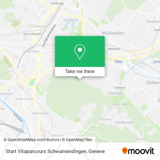 Start Vitaparcours Schwamendingen map