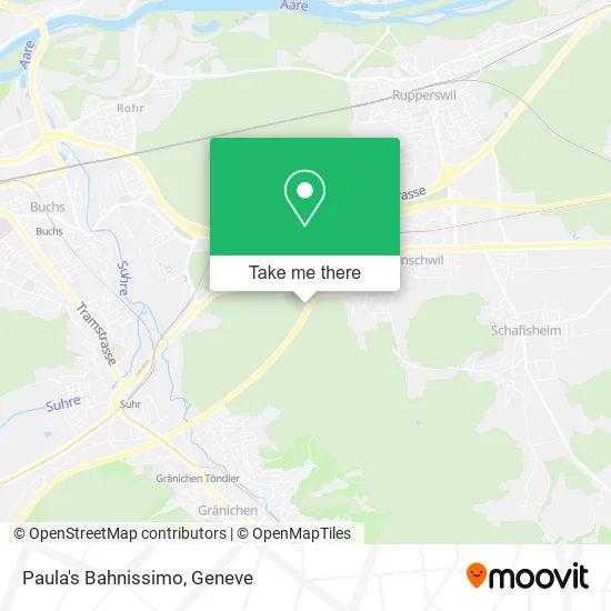 Paula's Bahnissimo map