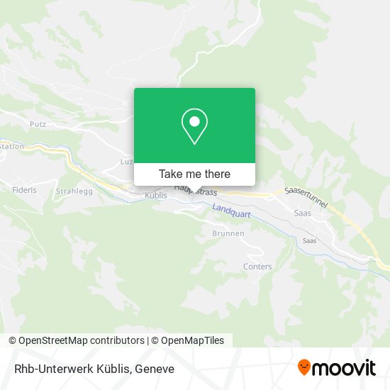 Rhb-Unterwerk Küblis map