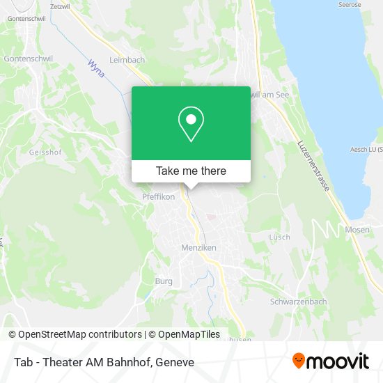 Tab - Theater AM Bahnhof map