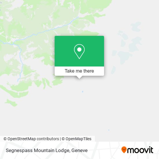 Segnespass Mountain Lodge map