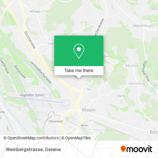 Weinbergstrasse map