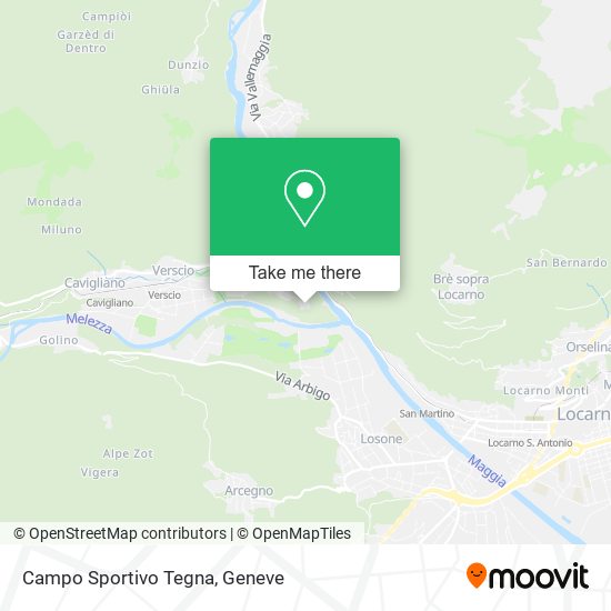Campo Sportivo Tegna map