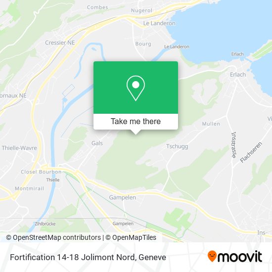 Fortification 14-18 Jolimont Nord map