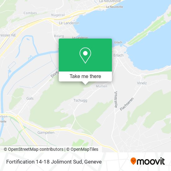Fortification 14-18 Jolimont Sud map