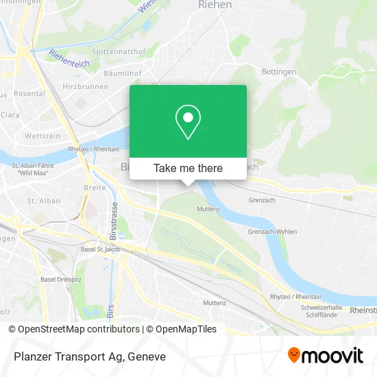 Planzer Transport Ag map