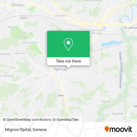 Migros/Spital map