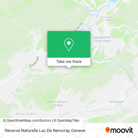 Réserve Naturelle Lac De Remoray map