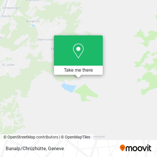 Banalp/Chrüzhütte map