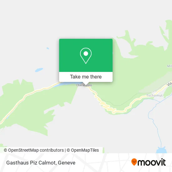 Gasthaus Piz Calmot map