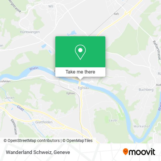 Wanderland Schweiz map