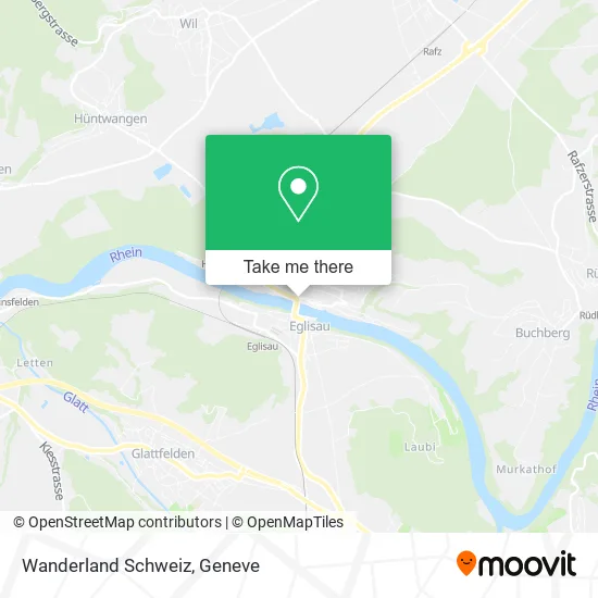 Wanderland Schweiz map