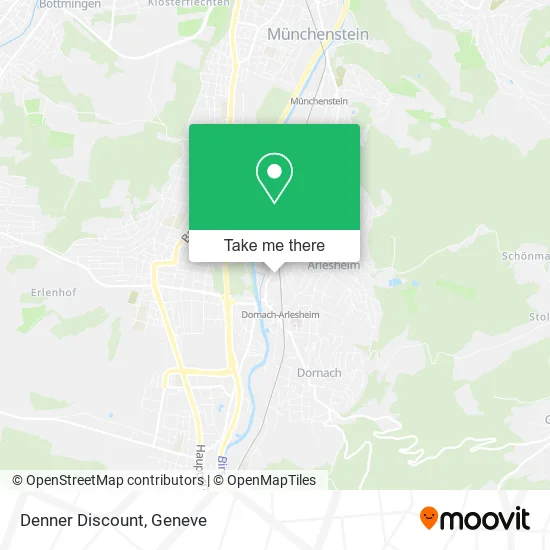 Denner Discount map