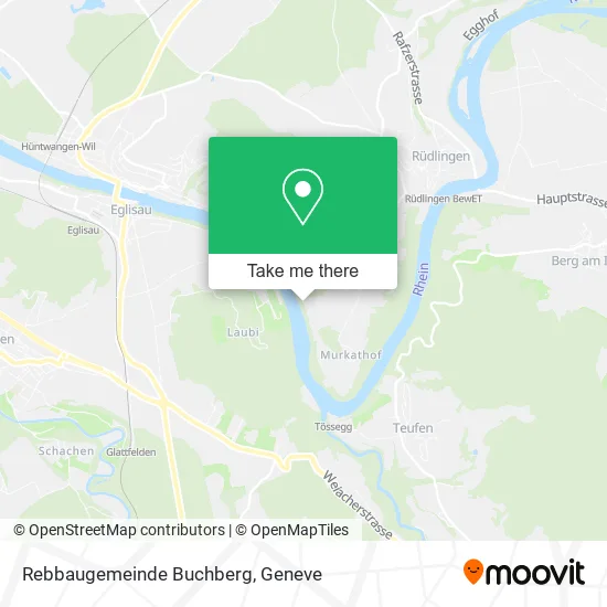 Rebbaugemeinde Buchberg map