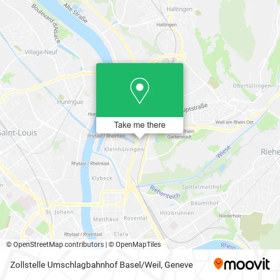 Zollstelle Umschlagbahnhof Basel / Weil map