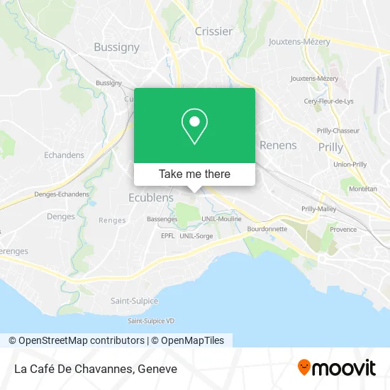 La Café De Chavannes map