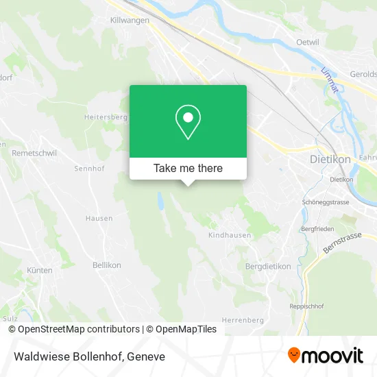 Waldwiese Bollenhof map