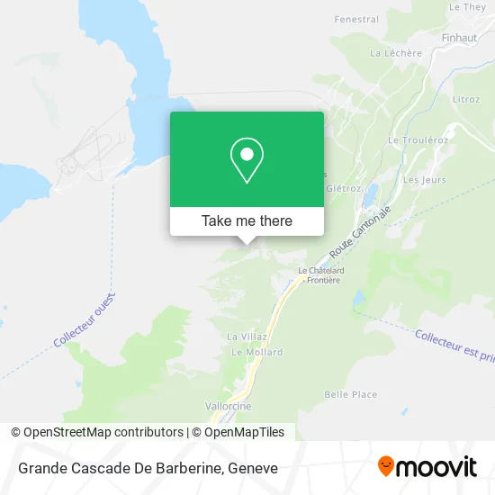 Grande Cascade De Barberine map