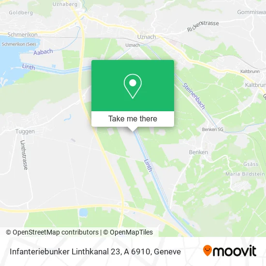 Infanteriebunker Linthkanal 23, A 6910 map