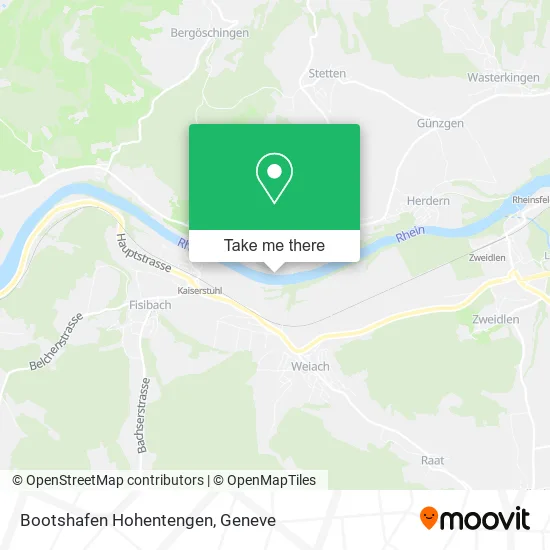 Bootshafen Hohentengen map
