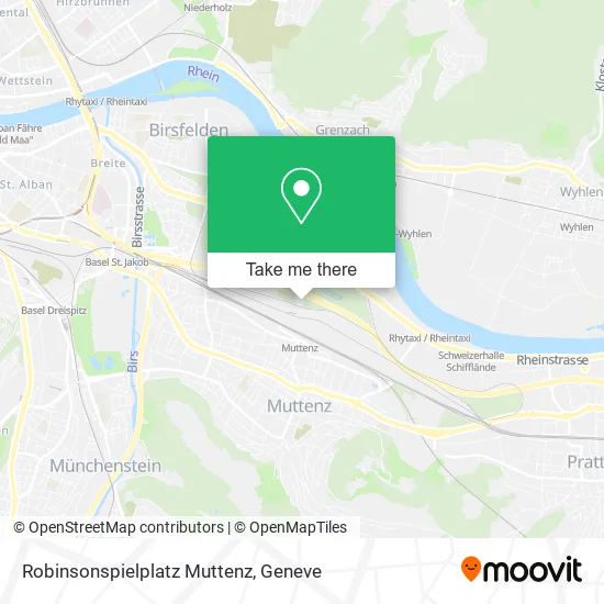 Robinsonspielplatz Muttenz map