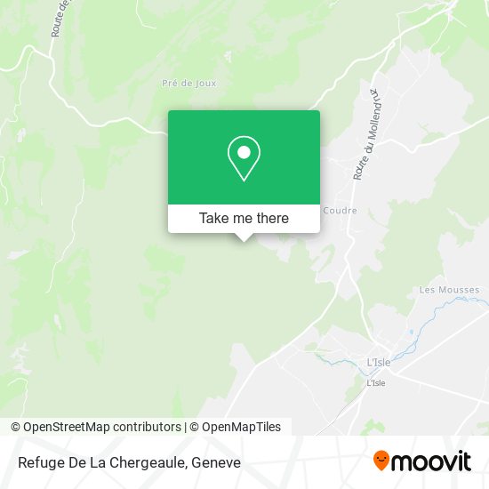 Refuge De La Chergeaule map