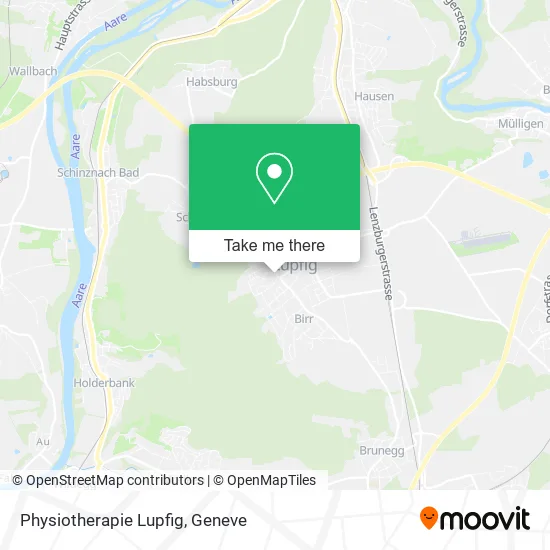 Physiotherapie Lupfig map