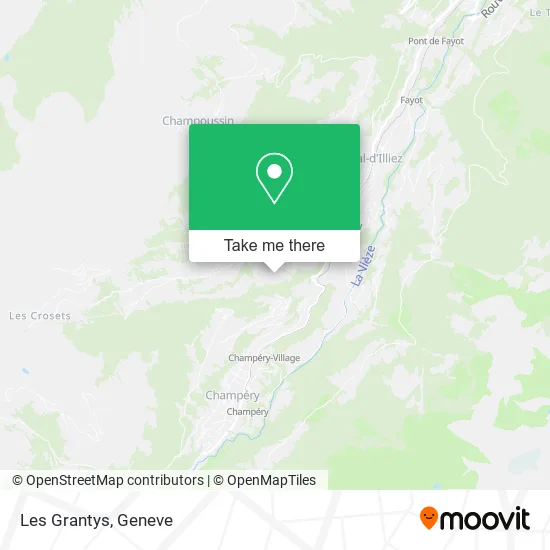 Les Grantys map