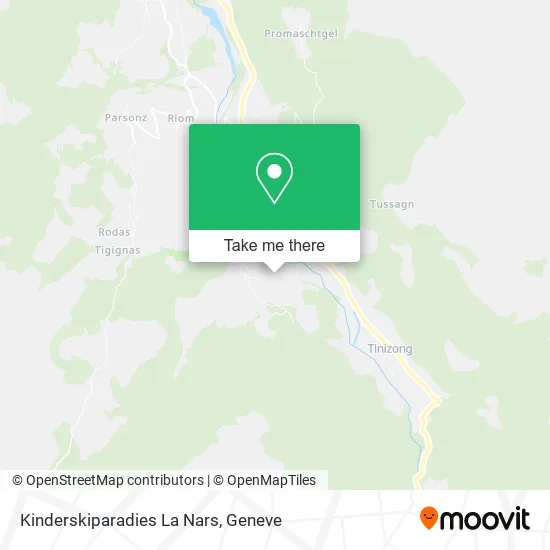 Kinderskiparadies La Nars map