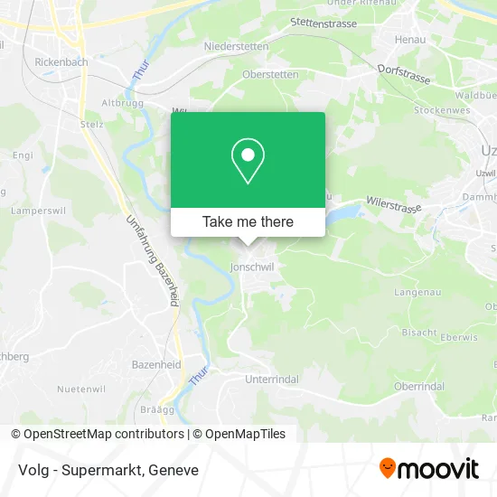 Volg - Supermarkt map